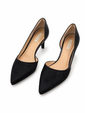 Cole Haan Grand.OS Black Haircalf D’Orsay Pointed Toe Pumps Size 9.5B